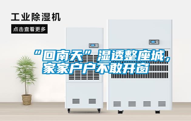 “回南天”濕透整座城，家家戶戶不敢開窗