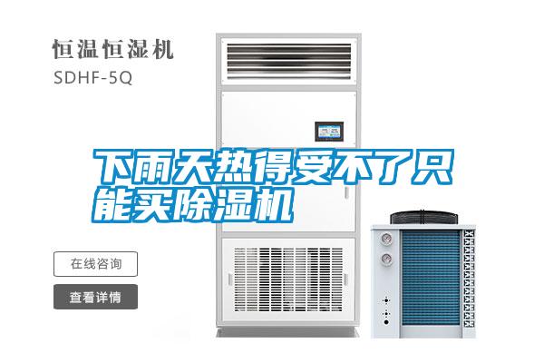 下雨天熱得受不了只能買(mǎi)除濕機(jī)