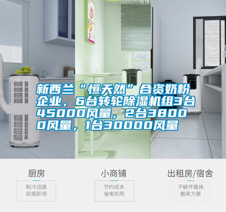 新西蘭“恒天然”合資奶粉企業(yè)，6臺(tái)轉(zhuǎn)輪除濕機(jī)組3臺(tái)45000風(fēng)量，2臺(tái)38000風(fēng)量，1臺(tái)30000風(fēng)量