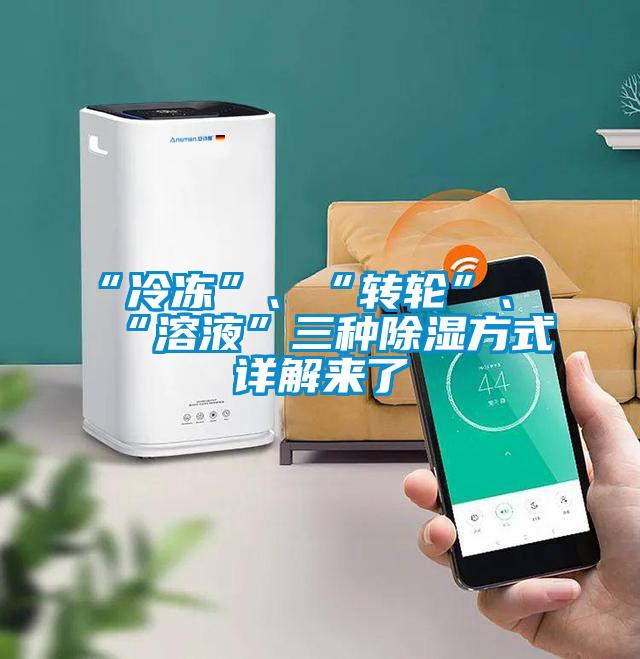 “冷凍”、“轉(zhuǎn)輪”、“溶液”三種除濕方式詳解來(lái)了
