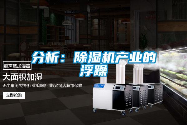 分析:除濕機(jī)產(chǎn)業(yè)的浮躁