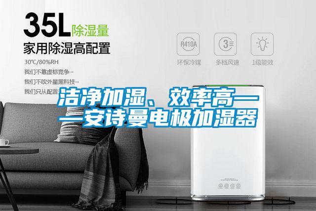 潔凈加濕、效率高——安詩曼電極加濕器