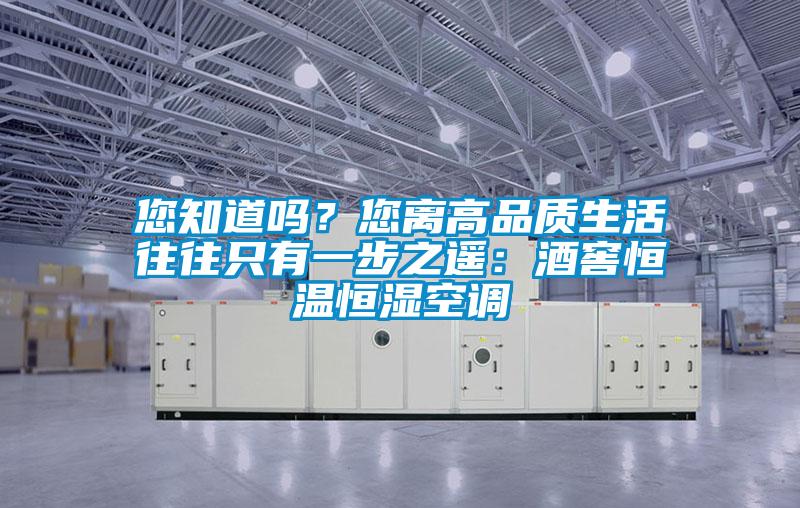 您知道嗎？您離高品質(zhì)生活往往只有一步之遙：酒窖恒溫恒濕空調(diào)