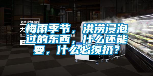梅雨季節(jié)，洪澇浸泡過的東西，什么還能要，什么必須扔？