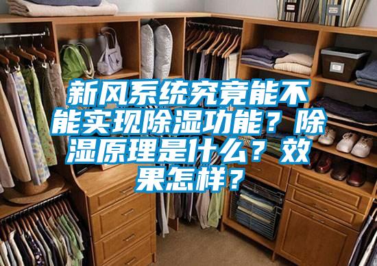 新風(fēng)系統(tǒng)究竟能不能實現(xiàn)除濕功能？除濕原理是什么？效果怎樣？