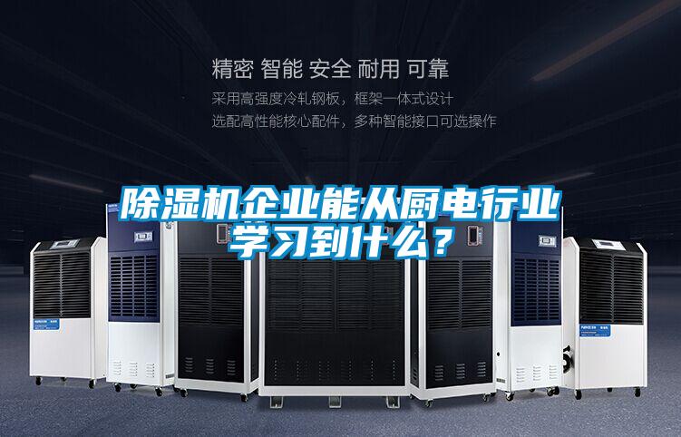 除濕機企業(yè)能從廚電行業(yè)學習到什么？