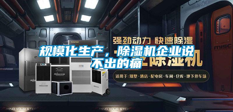 規(guī)?；a(chǎn)，除濕機企業(yè)說不出的痛