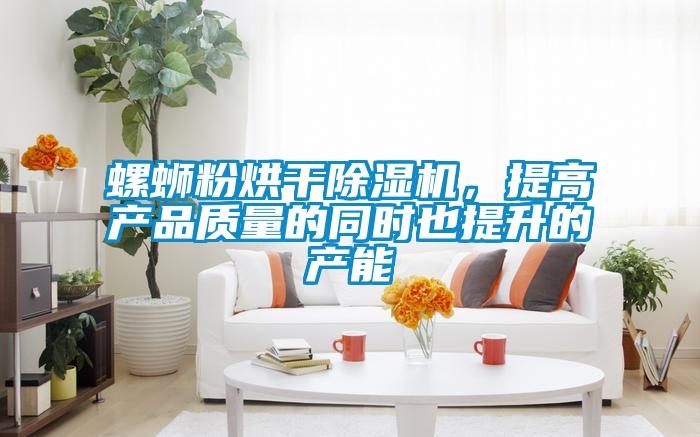 螺螄粉烘干除濕機(jī)，提高產(chǎn)品質(zhì)量的同時也提升的產(chǎn)能
