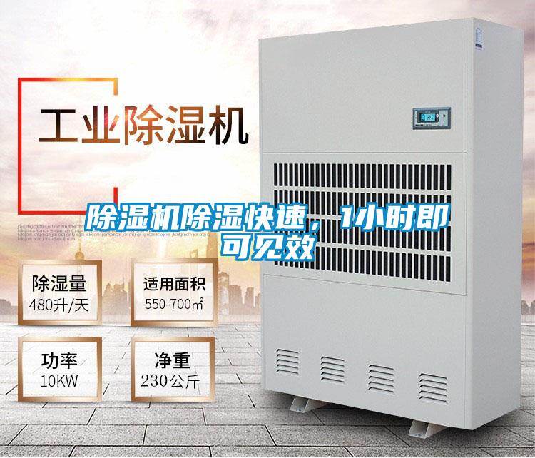 除濕機除濕快速，1小時即可見效