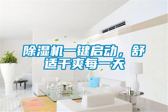 除濕機一鍵啟動，舒適干爽每一天