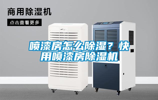 噴漆房怎么除濕？快用噴漆房除濕機