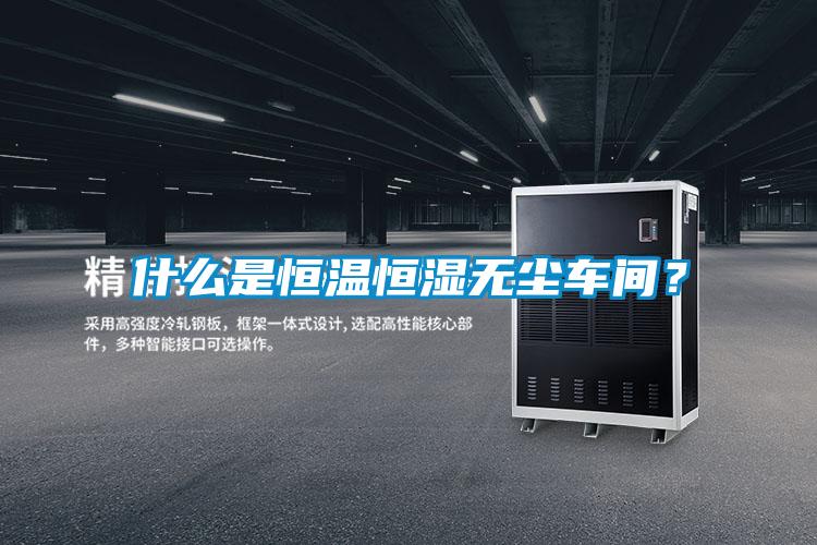 什么是恒溫恒濕無塵車間？