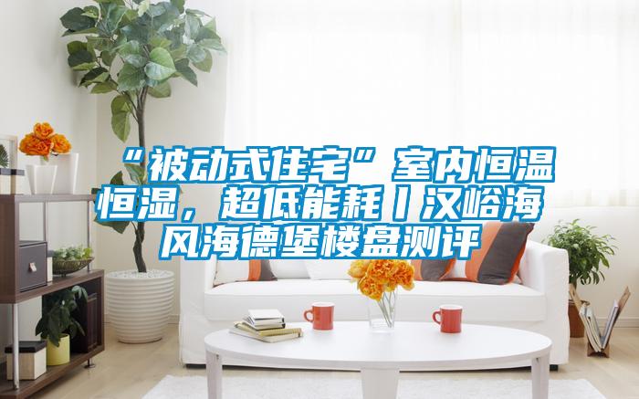 “被動式住宅”室內(nèi)恒溫恒濕，超低能耗丨漢峪海風海德堡樓盤測評