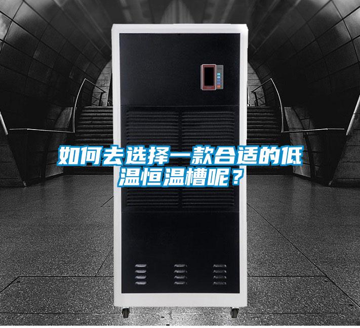如何去選擇一款合適的低溫恒溫槽呢？