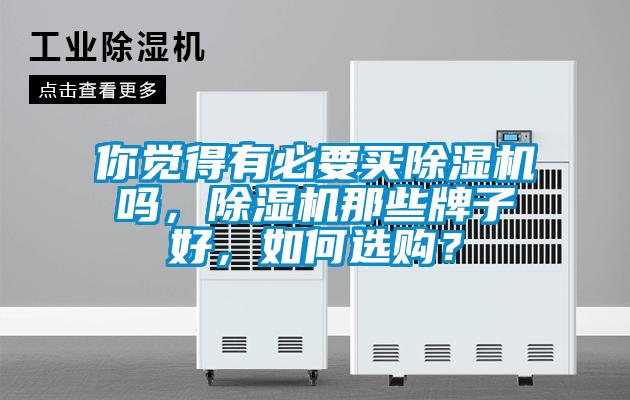 你覺得有必要買除濕機(jī)嗎，除濕機(jī)那些牌子好，如何選購？