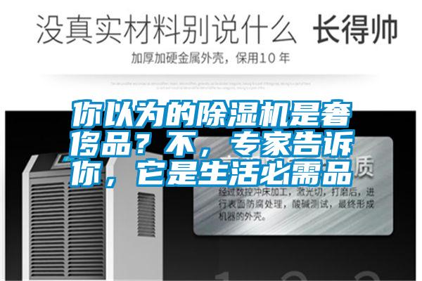 你以為的除濕機(jī)是奢侈品？不，專家告訴你，它是生活必需品