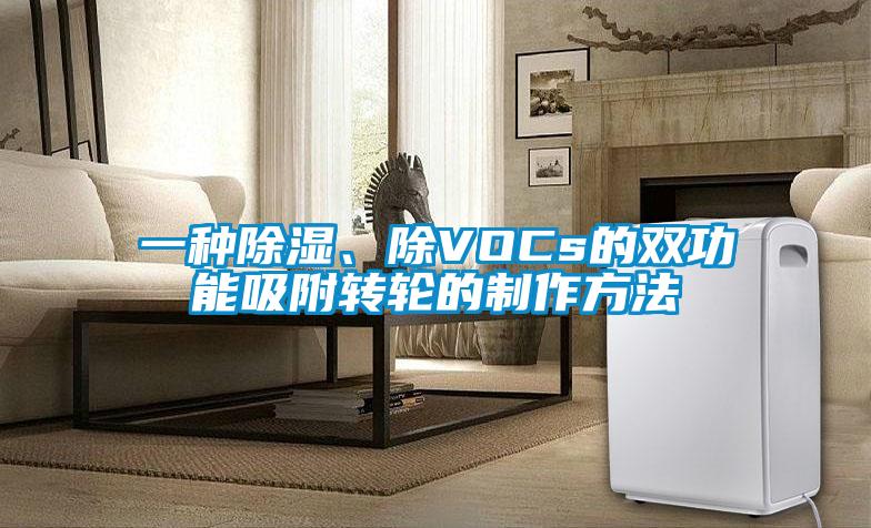 一種除濕、除VOCs的雙功能吸附轉(zhuǎn)輪的制作方法