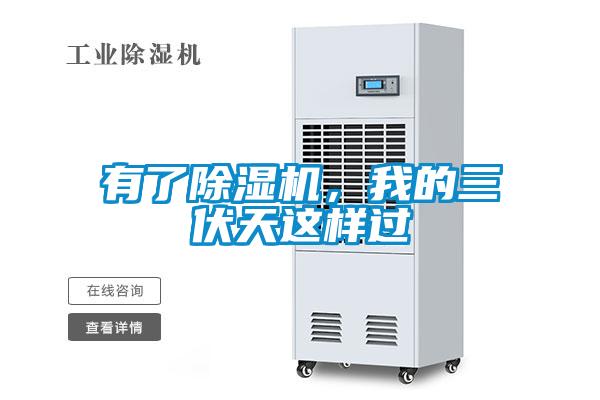 有了除濕機，我的三伏天這樣過