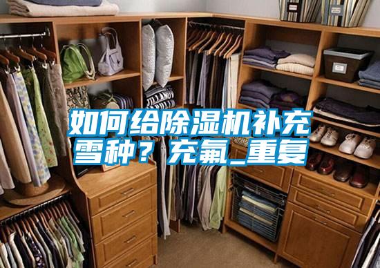 如何給除濕機(jī)補(bǔ)充雪種？充氟_重復(fù)