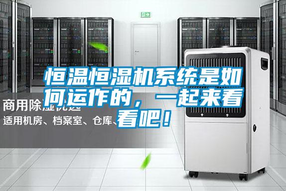 恒溫恒濕機(jī)系統(tǒng)是如何運(yùn)作的，一起來看看吧！