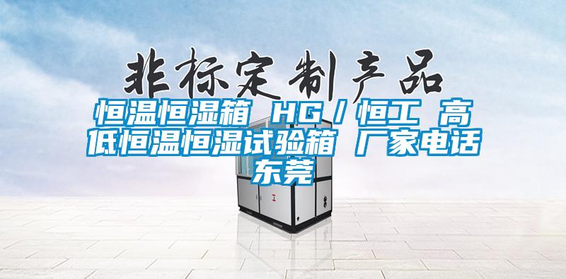 恒溫恒濕箱 HG/恒工 高低恒溫恒濕試驗(yàn)箱 廠家電話東莞