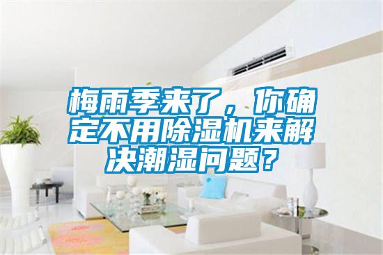 梅雨季來了，你確定不用除濕機(jī)來解決潮濕問題？