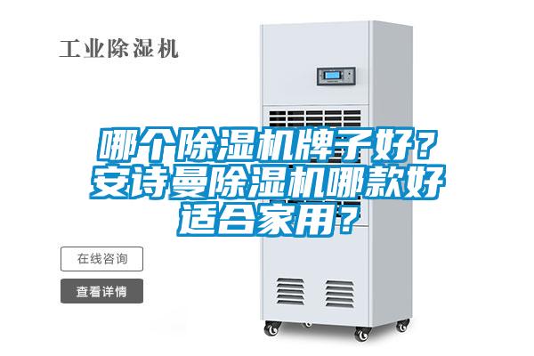 哪個除濕機牌子好？安詩曼除濕機哪款好適合家用？