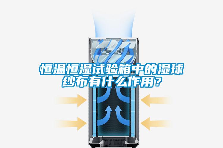 恒溫恒濕試驗箱中的濕球紗布有什么作用？