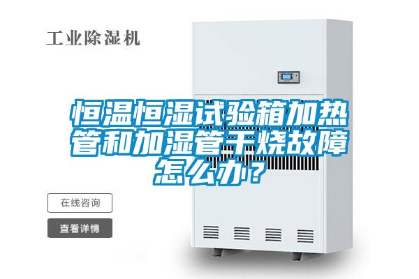 恒溫恒濕試驗(yàn)箱加熱管和加濕管干燒故障怎么辦？