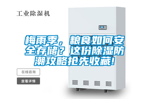梅雨季，糧食如何安全存儲？這份除濕防潮攻略搶先收藏!