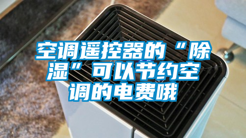 空調(diào)遙控器的“除濕”可以節(jié)約空調(diào)的電費哦