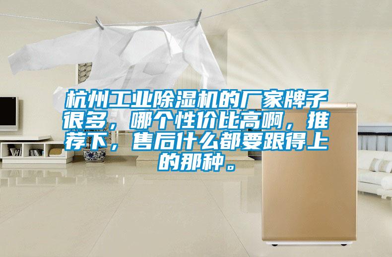 杭州工業(yè)除濕機(jī)的廠家牌子很多，哪個(gè)性價(jià)比高啊，推薦下，售后什么都要跟得上的那種。
