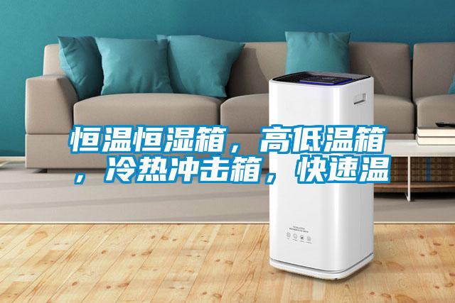 恒溫恒濕箱，高低溫箱，冷熱沖擊箱，快速溫