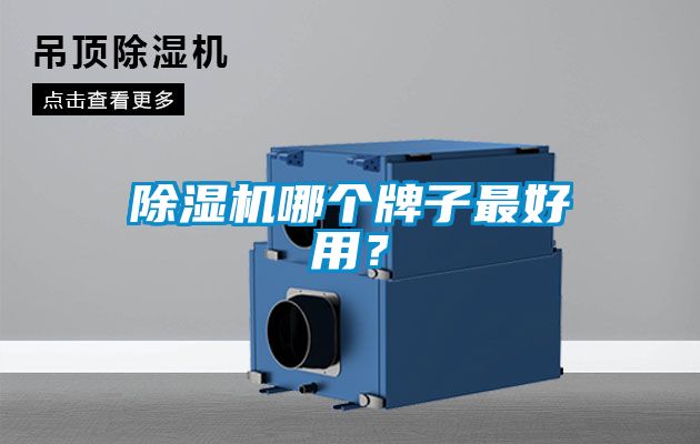 除濕機哪個牌子最好用？