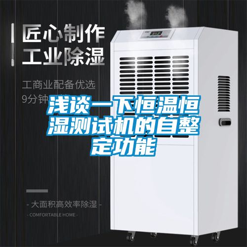 淺談一下恒溫恒濕測試機(jī)的自整定功能