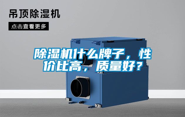 除濕機什么牌子，性價比高，質量好？