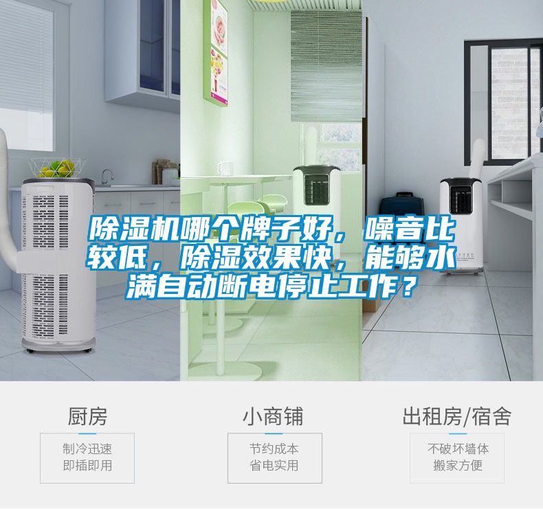除濕機哪個牌子好，噪音比較低，除濕效果快，能夠水滿自動斷電停止工作？