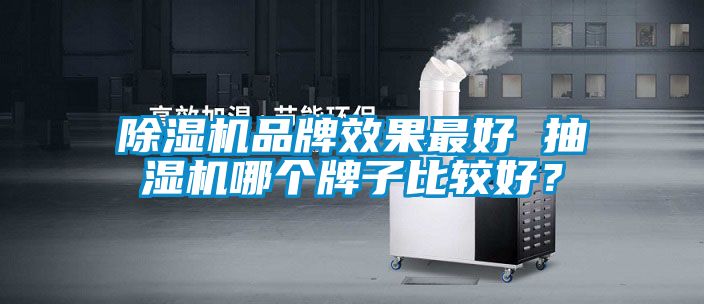 除濕機品牌效果最好 抽濕機哪個牌子比較好？