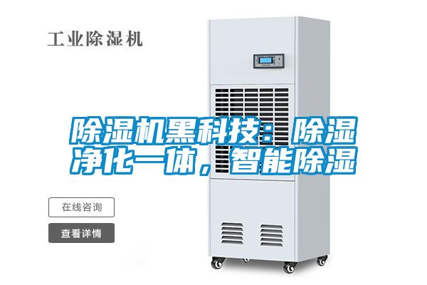 除濕機黑科技：除濕凈化一體，智能除濕